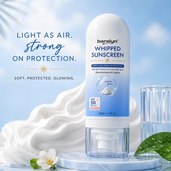 Whipped sunscreen